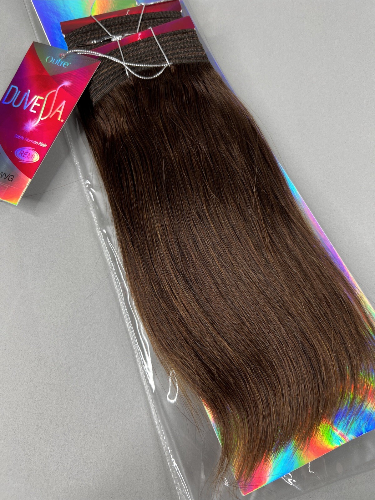 10” Yaki Straight #4 Dark Brown Duvessa Remi 100% Human Hair Track Extensions