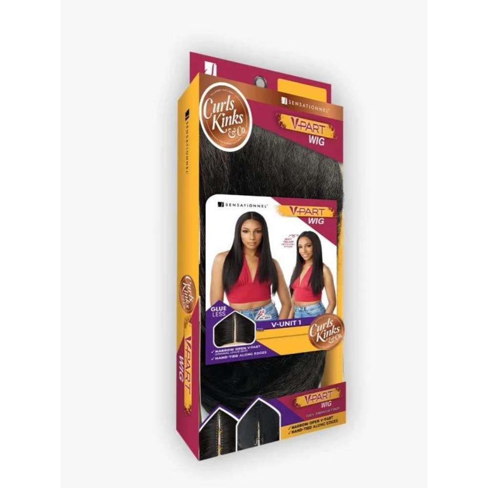 Sensationnel Curls Kinks & Co V-Part Wig – V-Unit 1