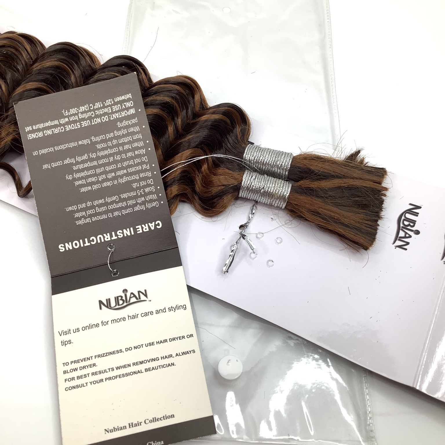 NUBIAN Premium Human Hair Extensions Deep Bulk 14″-16″ P4/30