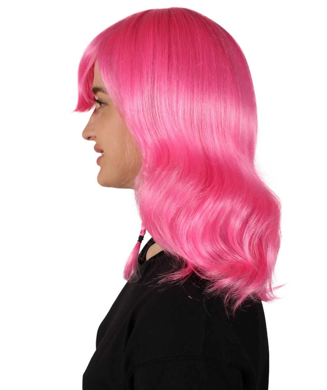 HPO Adult Unisex Visual Novel Adventure Game Bob-styled Pink Wig HW-7049