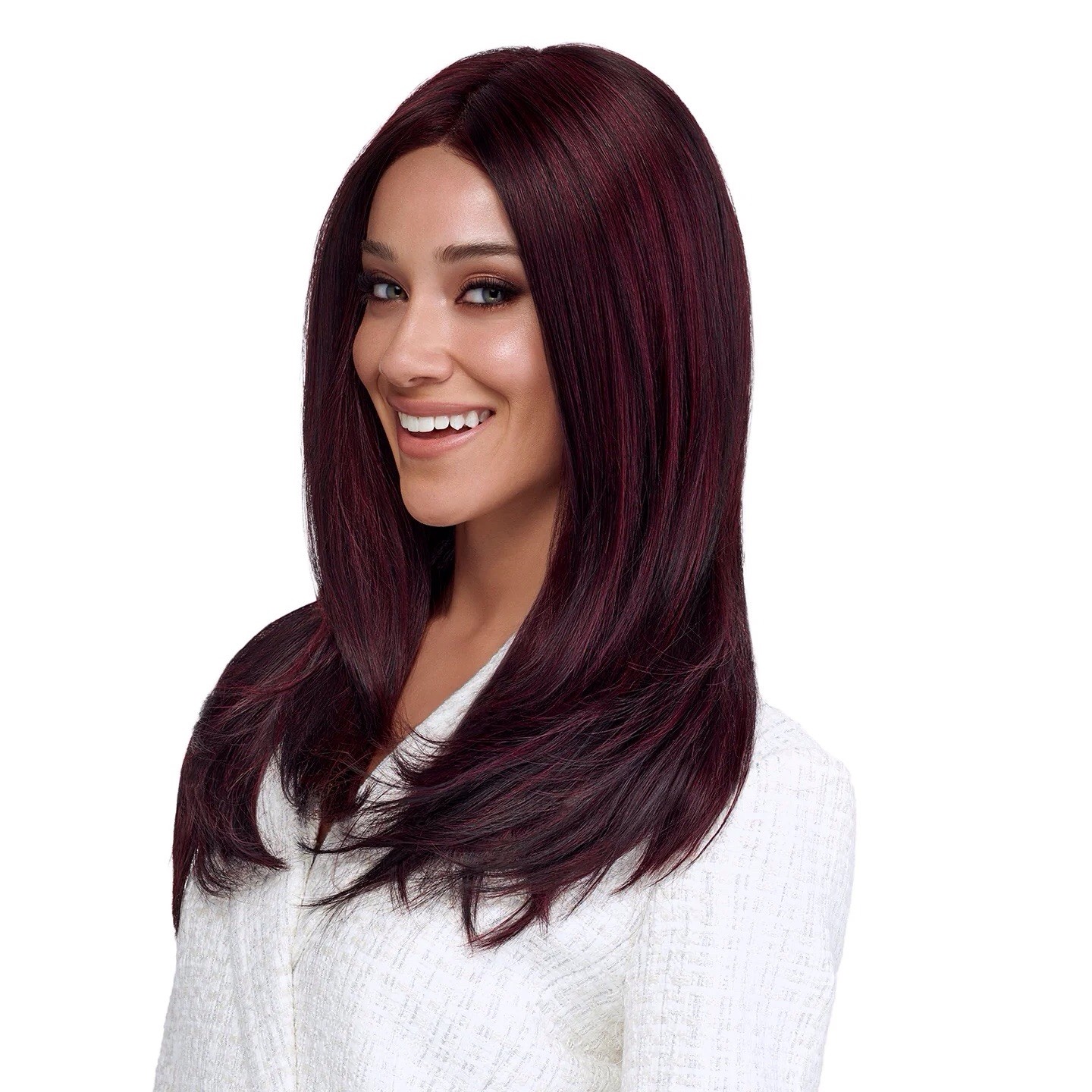NEW IN BOX TRESSALLURE WIG MC1426 LEADING EDGE 18/16/22/R8 CASHMERE CREAM LAYERS