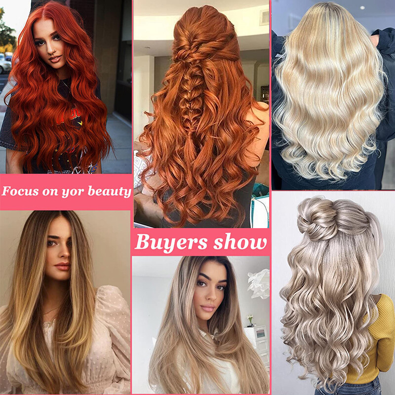100% Natural Real as Human Wire in Hair Extensions Invisible Nano Ring Clip in