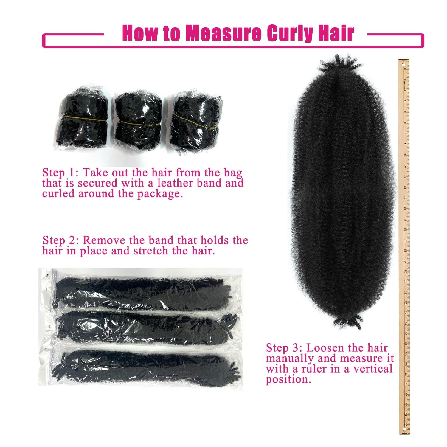 Afro Twist Hair 24 Inch 3 Packs, Springy Afro Twist Hair Pre Fluffed Spring Twis