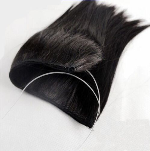 One Piece Secret Headband No Clip Wire In Hair Extensions Natural Long Straight