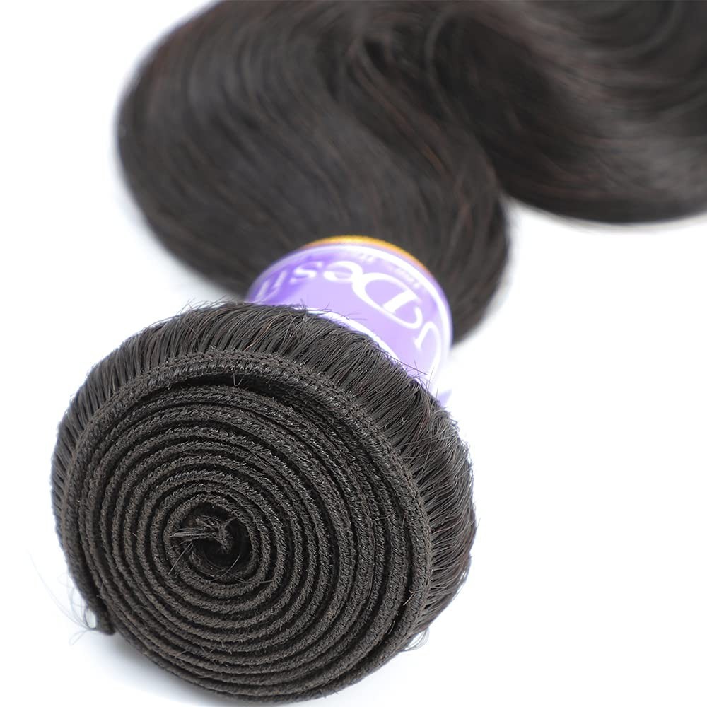 16A Brazilian Virgin Human Hair Bundles Body Wave 18 Inch Natural Black