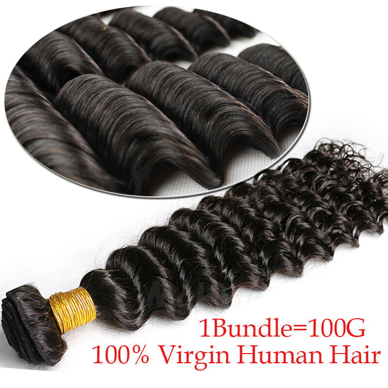 Malaysian Virgin Human Hair Weave Water Wave Weft 100G 1Bundle 100% Unprocessed