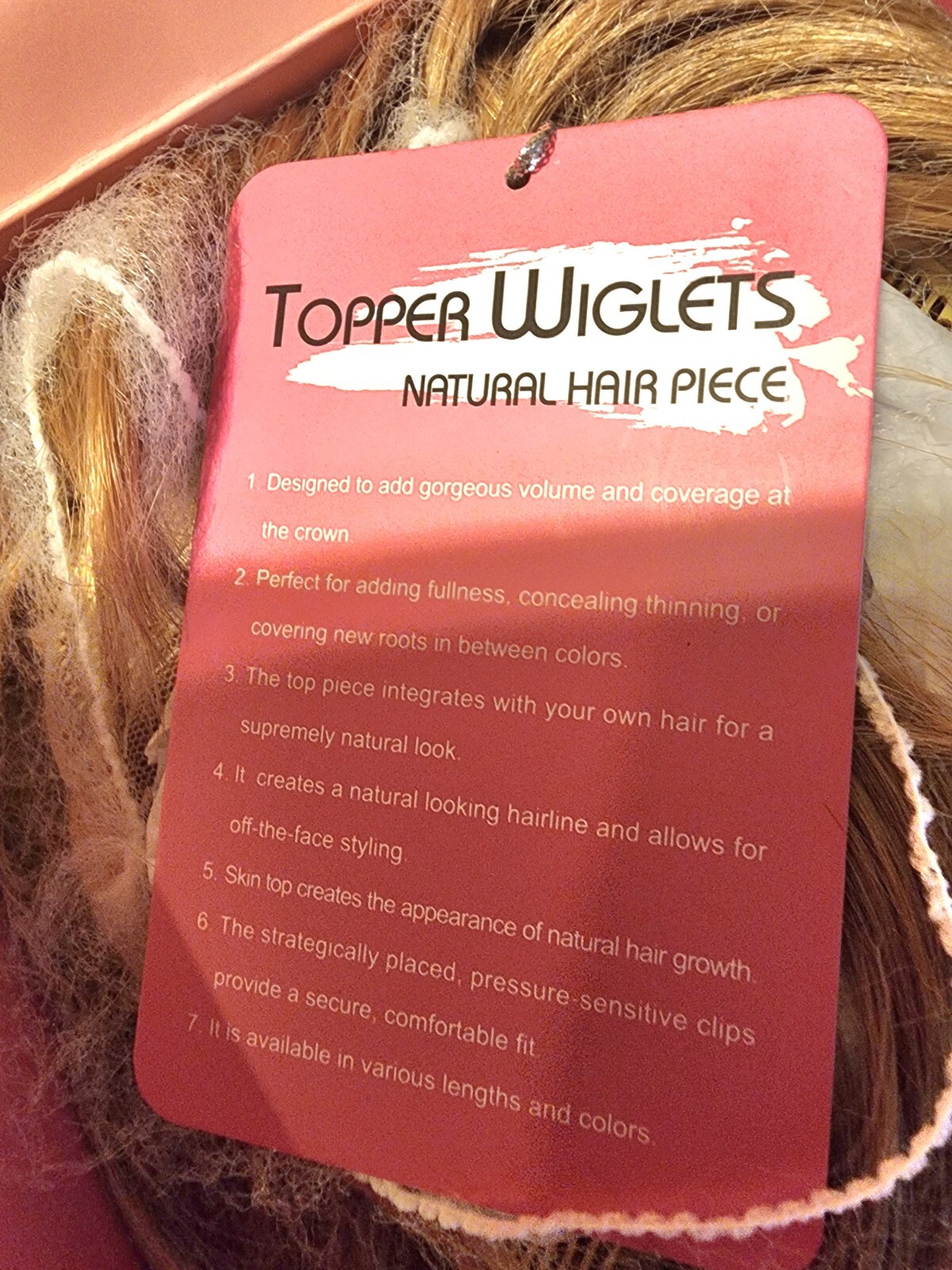 Present Hair Toppers for Women Men Hair Pieces Unisex Short 36C Lottie Synthetic