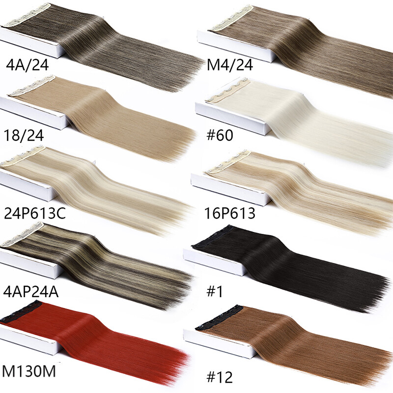 Clip In Hair Extensions 17″~30″ Synthetic Thick Half Head 1pcs Like Real Hair US
