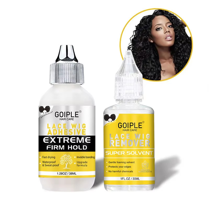 Wig Glue and Remover for Lace Front Waterproof Hair Replacement Adhesive Lace Me