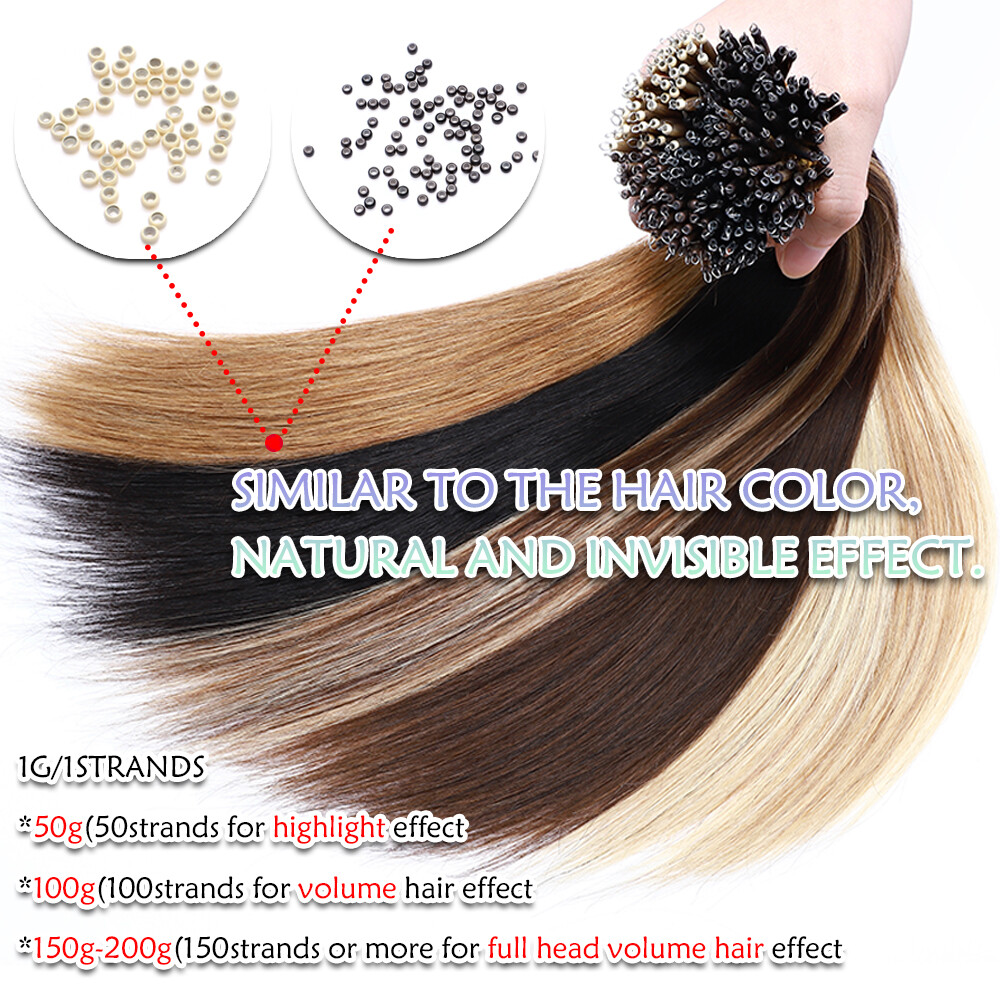 CLEARANCE Nano Ring 100% Human Remy Hair Extensions Micro Loop Beads Ombre 100pc