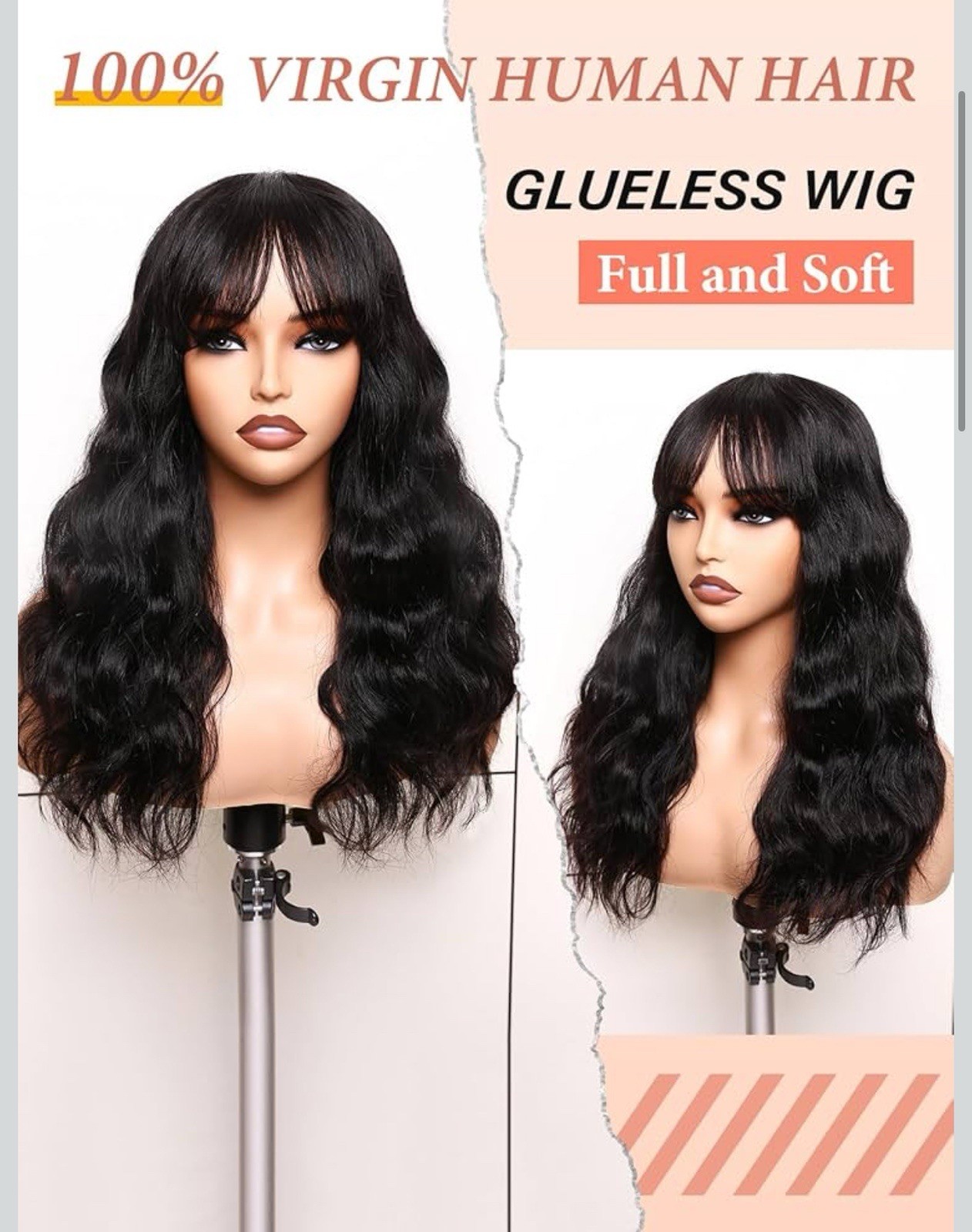 Wingee 100% Virgin Human Hair Natural Black 18 Inch