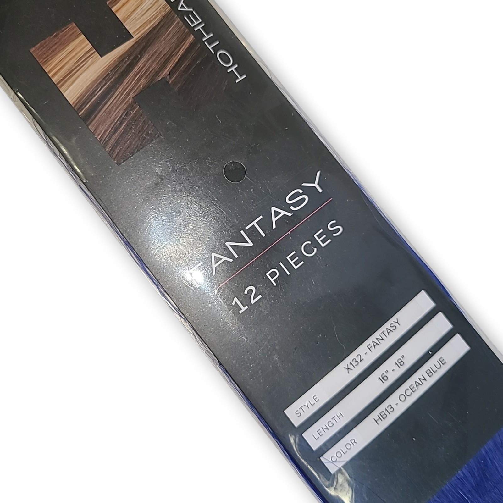 Hotheads X132 Fantasy Hair Extensions 12 Pcs Tape 16″-18″ Color HB13 Ocean Blue