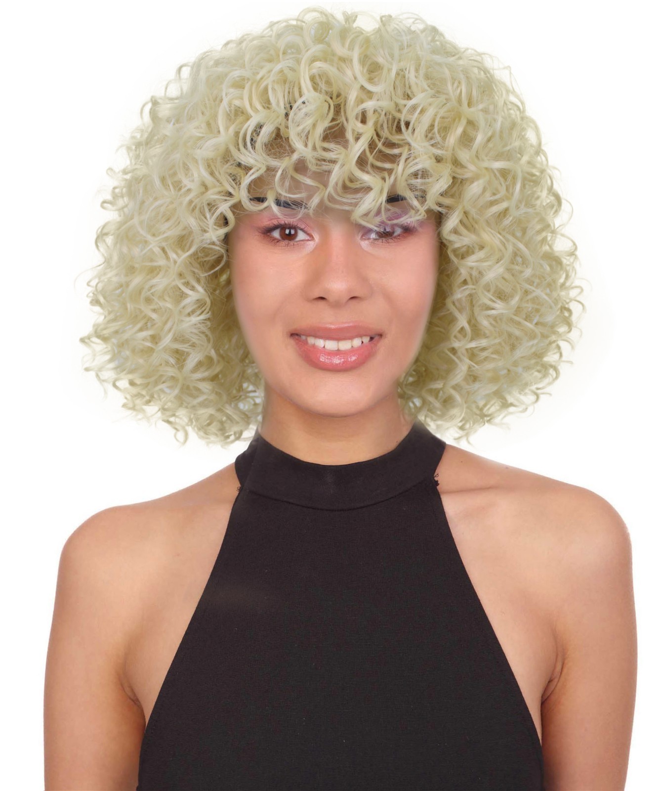 LUXLUXE Gabrielle Curly Pixie 11.5 in Long Full Wig No Lace,BF-0007