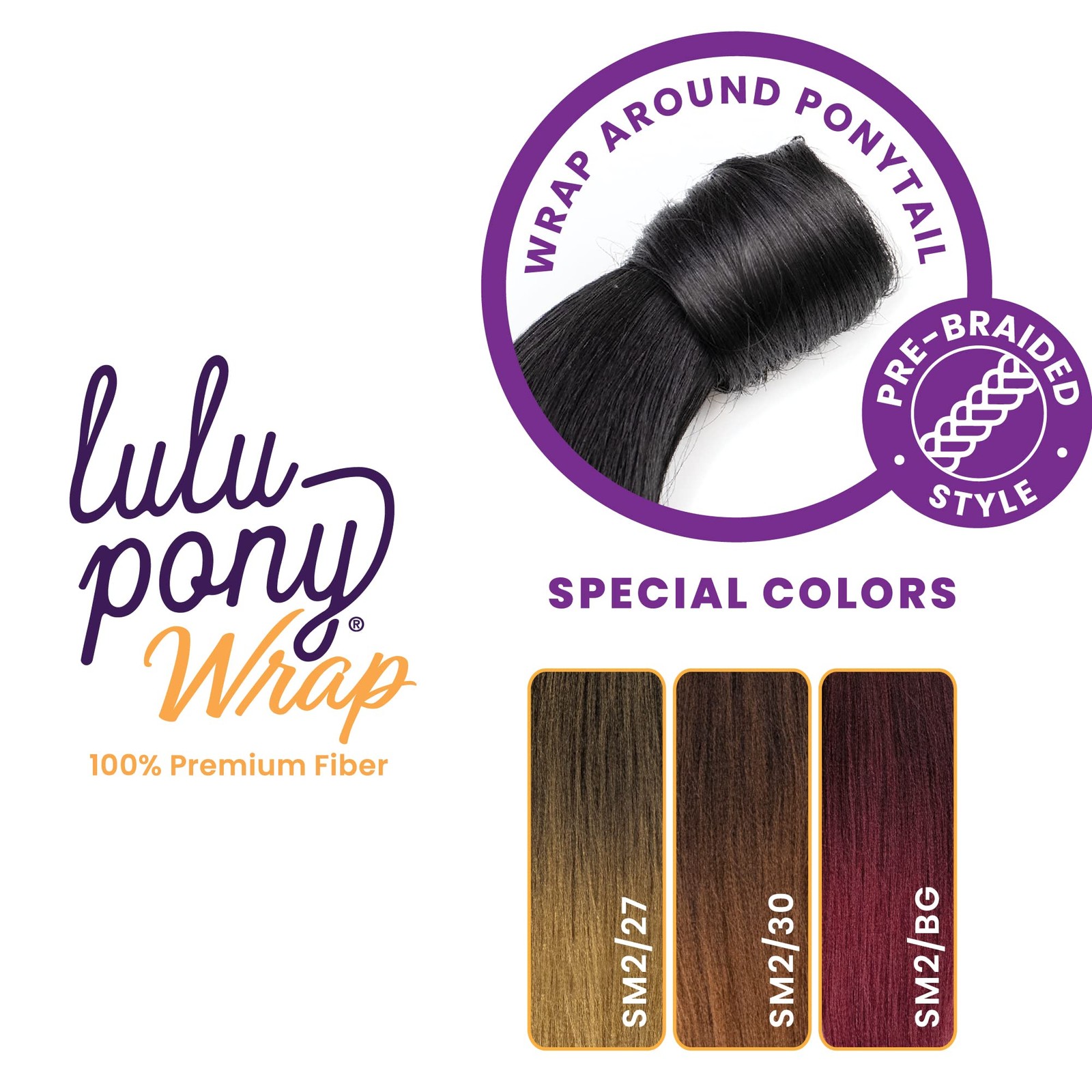 Lulu pony wrap hairextensions- 1 high heat synthetic yaki pony tail or up do …