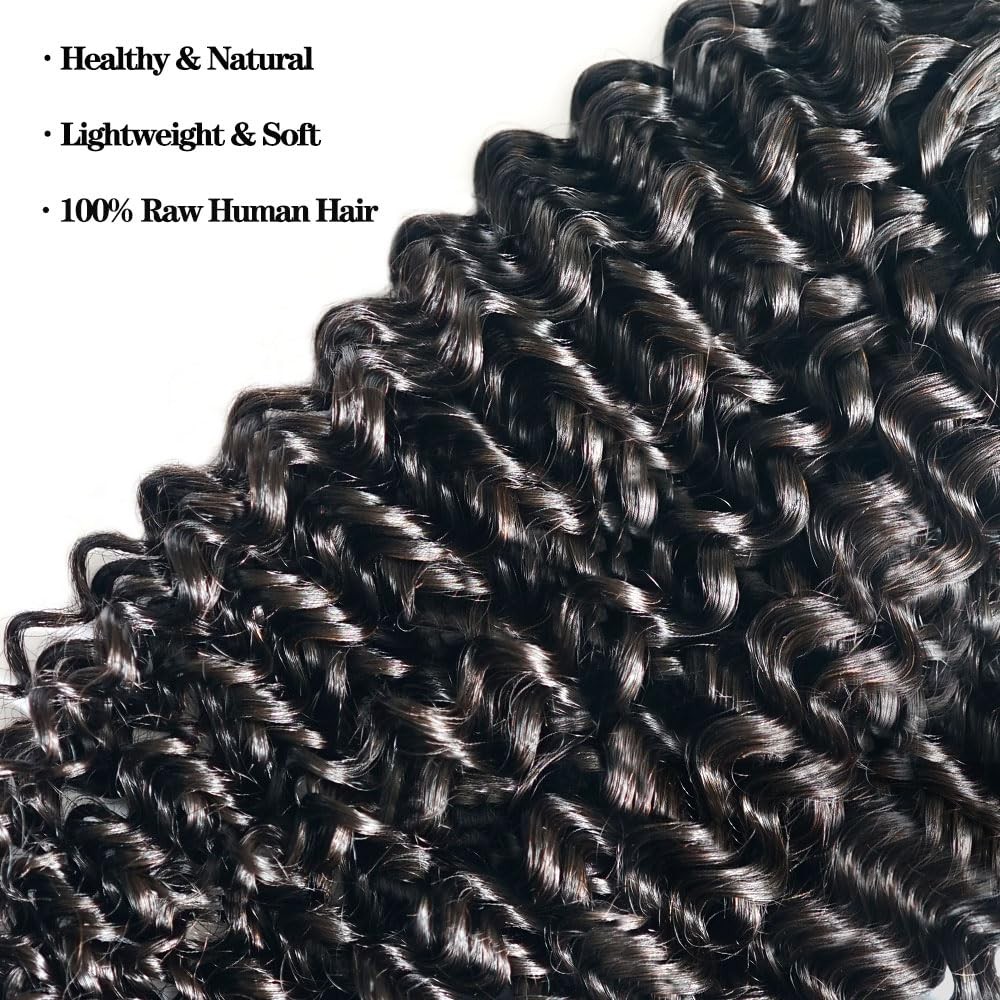 Curly Pre-Separated Feather Crochet Hair Extensions Reusable Knotless Real Hu…