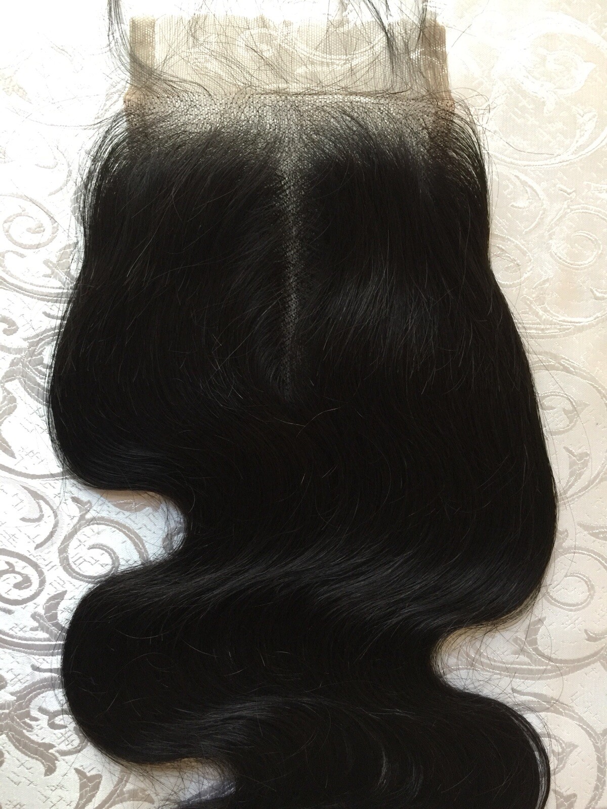 Brazilian Raw Hair 4×4 Closure Body Wave 14Inches 1B