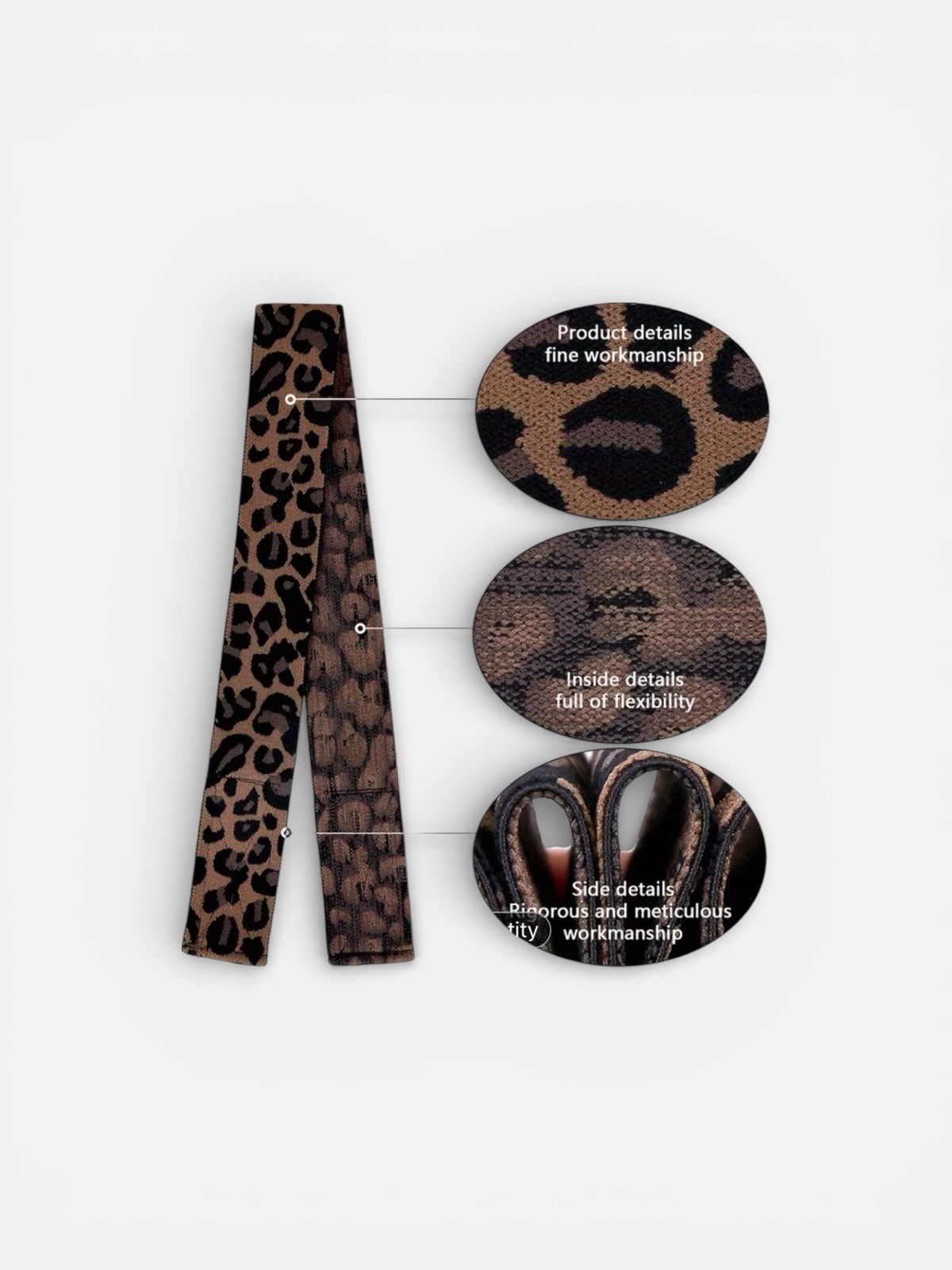 4 Adjustable Wig Bands Stretchy Reusable Hook-and-Loop One Size Women