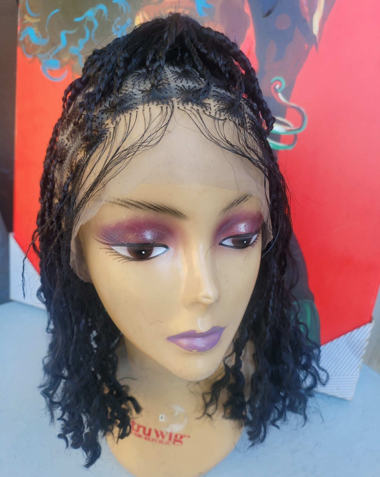 12inch 13×8 Hd Lace Front Braided Wigs for Women Knotless Boho Braided Wigs S…