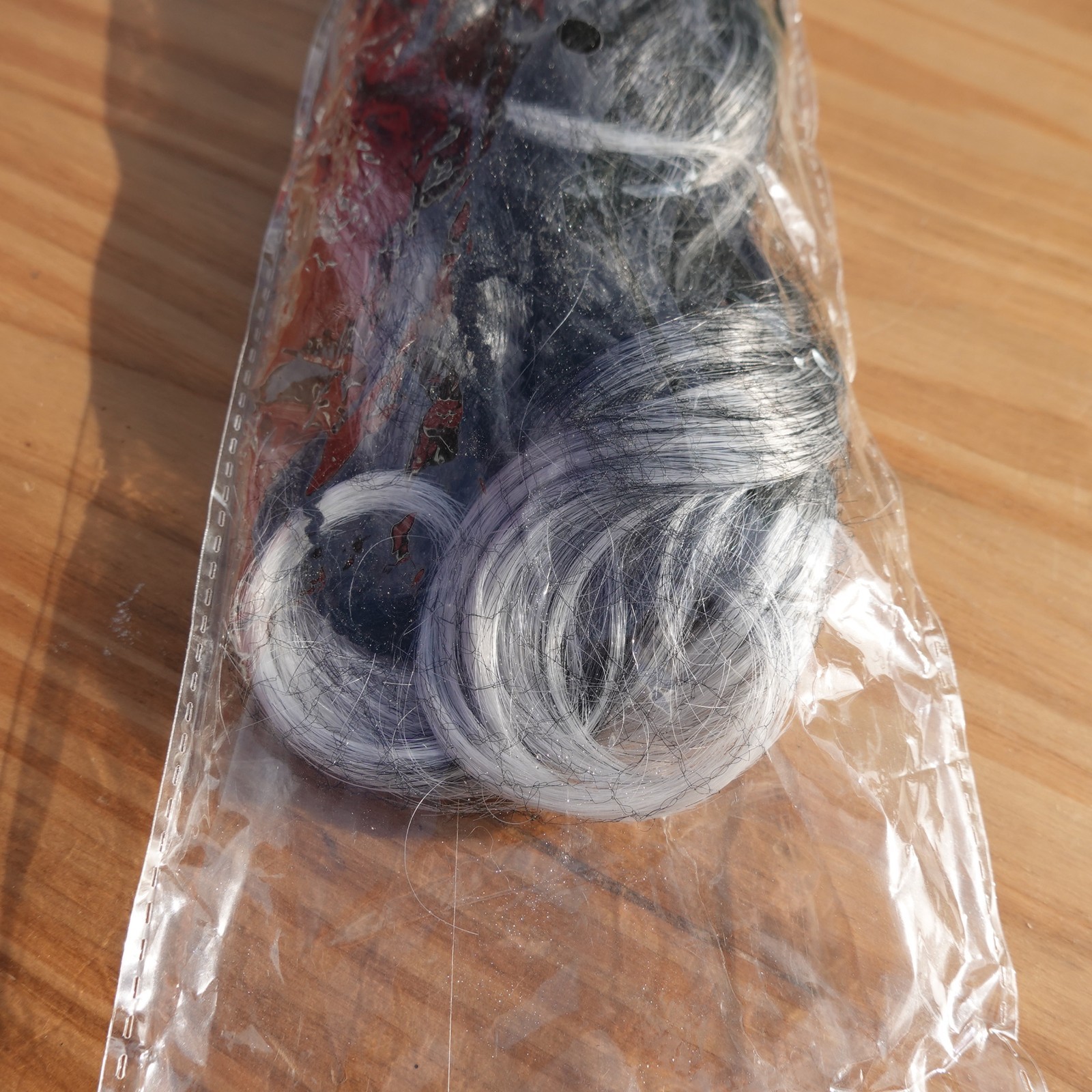 Horse Tail 10″ Black White Ombre Pony Tail? Wig 1BT0906
