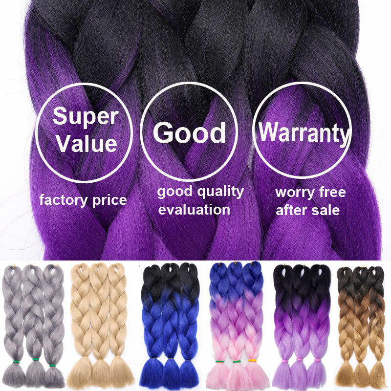 Box Braid Ultra Hair For Jumbo Braiding Extensions Crochet Ombre Kanekalons LC5