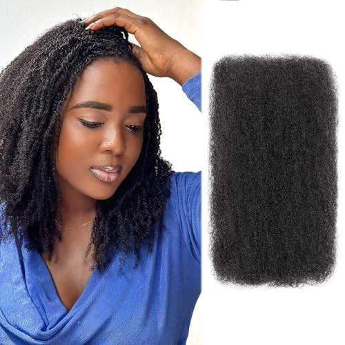 100% Human Hair 4C Afro Kinky Bulk Hair for Braiding | 10 Inch 50g Natural