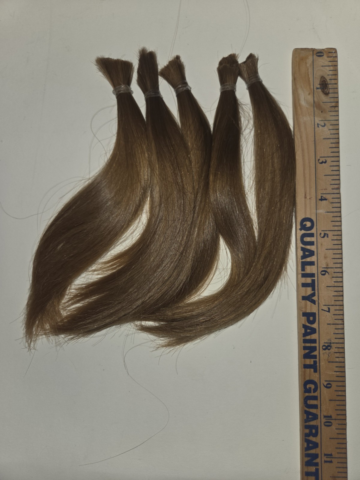 100% All virgin human hair 5 ponytails Dark Blonde