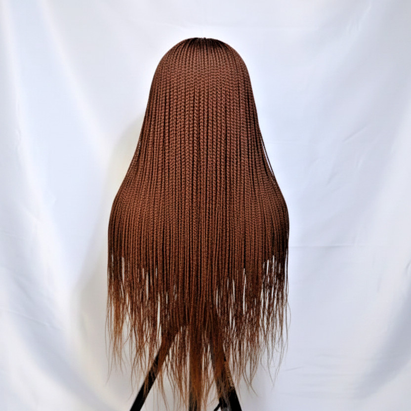 Micro Twist Braids. Frontal Lace Closure with Feather tips. Braided Wig