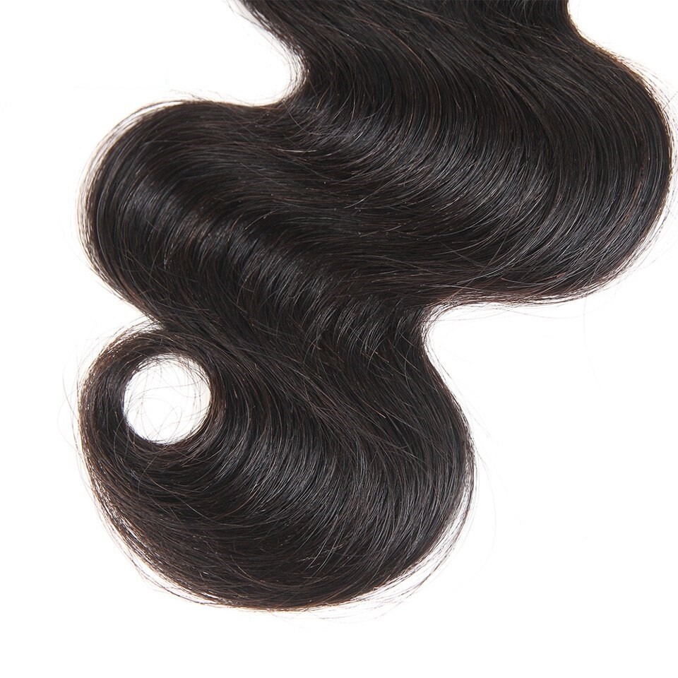 Unprocessed Virgin Human Hair Natural Black Body Wave Sew In 1 or 3 Bundles