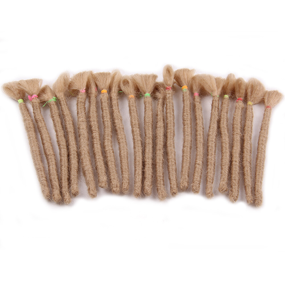6″ Men Short Dreadlocks Hip Hop Dreads Reggae Locs Crochet Braids Hair Extension
