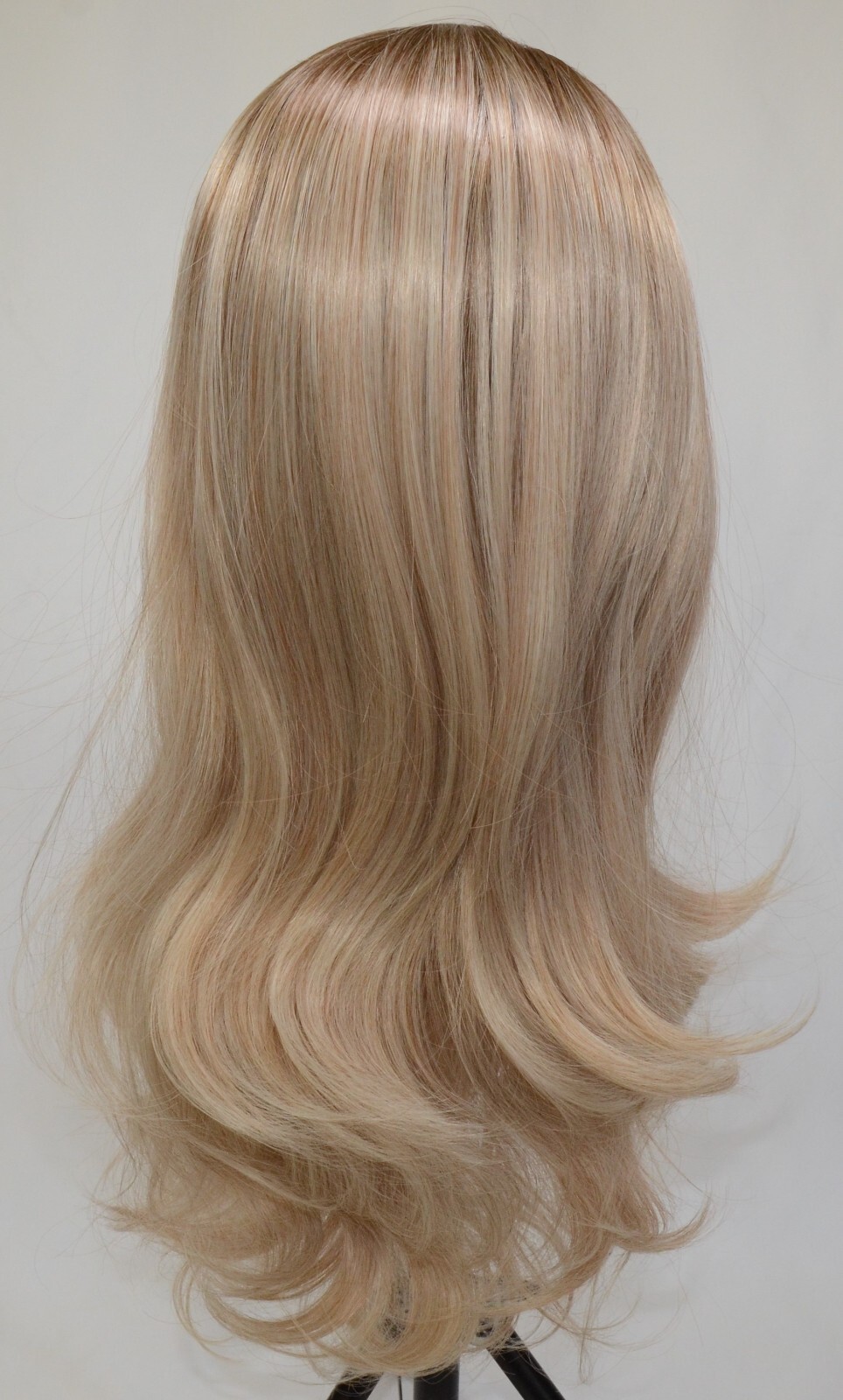 Lady Miranda Ombre Wig Brown to Ash Blonde High Density Heat Resistant Synthetic
