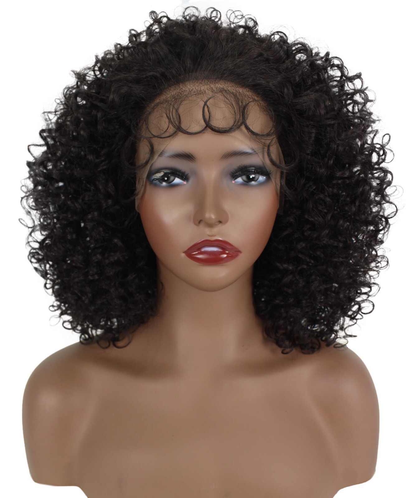 LUXLUXE Sariyah 4X4” HD Lace Front Medium Length Curly Natural Looking BL-0155