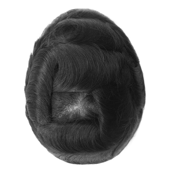 Men Toupee Hight Standard Perfect Bleached Knots French Lace Colored Hairpieces