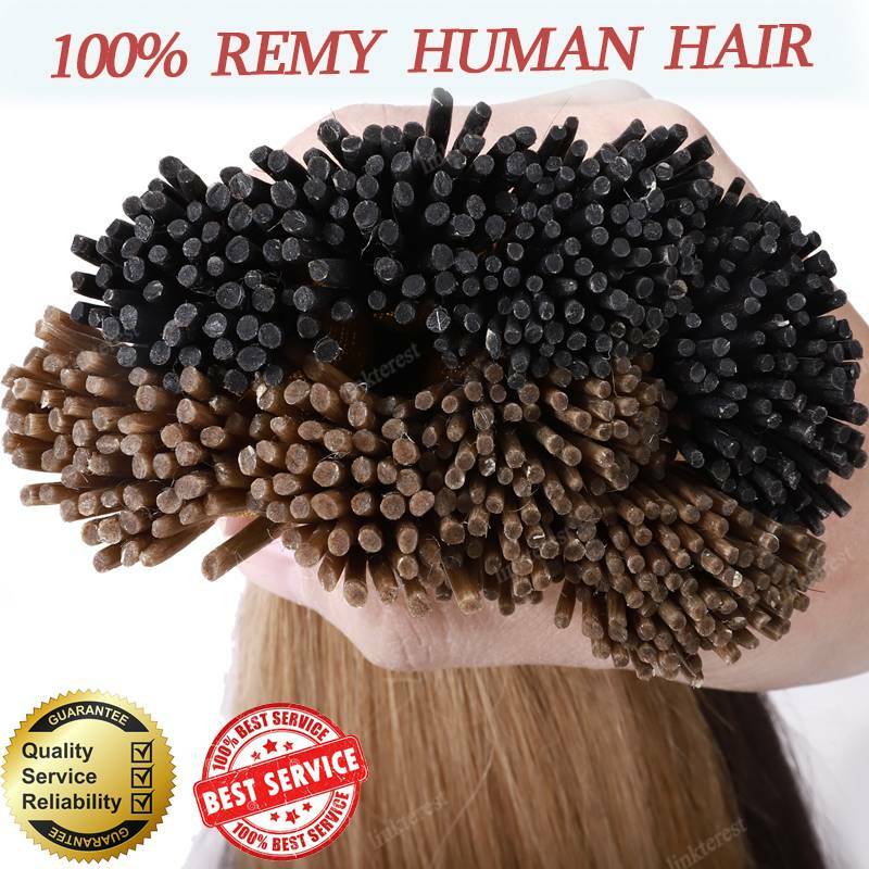 Thick 1G Per Strands Russian Stick I Tip Real 100% Remy Human Hair Extensions US