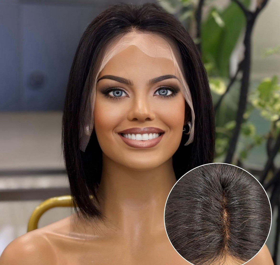 Bob Wig Human Hair Pre-Bleached Knots Straight 13×4 Lace Front Wigs for Women