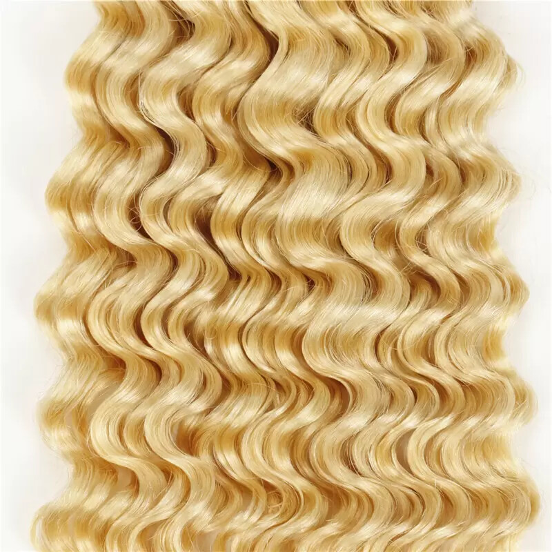 12A 100% BLONDE 613# PERUVIAN VIRGIN HUMAN HAIR ALL TEXTURE 10 TO 32INCH 100g(1)