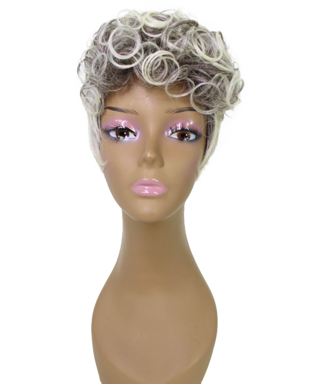 LUXLUXE Sydney Curly Layer 10 in Full Wig Full Cap, Heat Resistant Fiber BF-0003