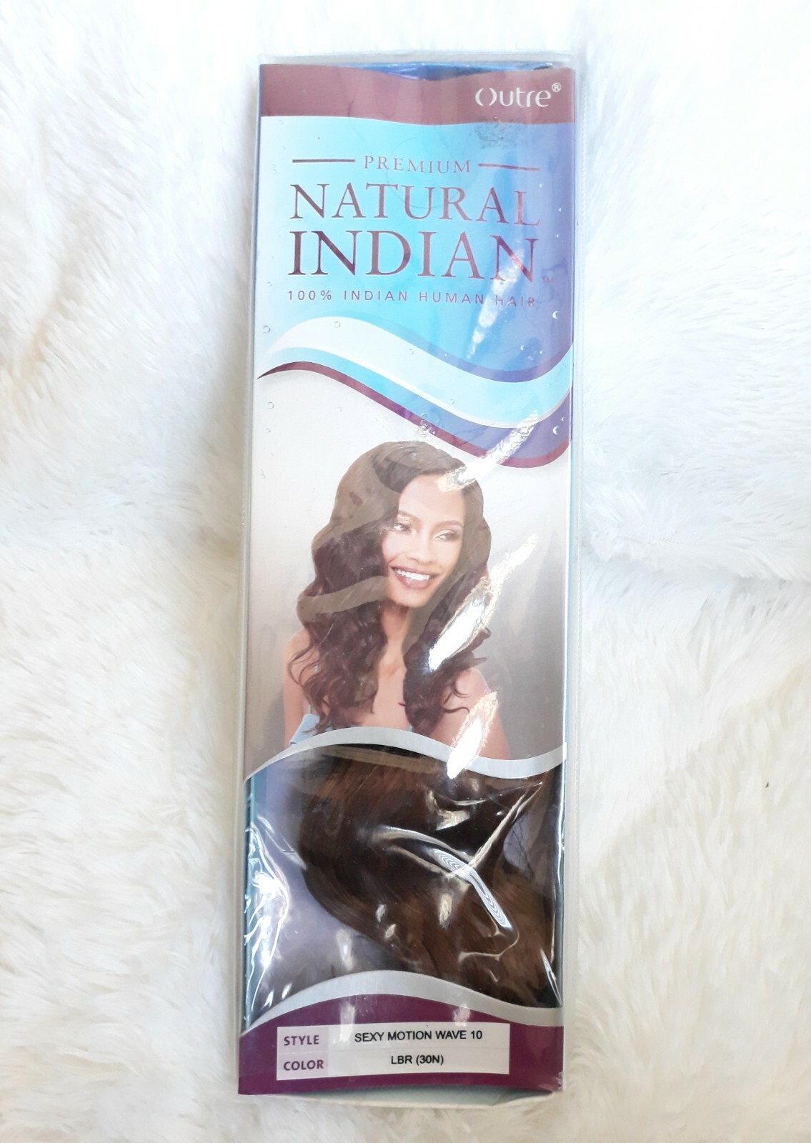 PREMIUM NATURAL INDIAN 100% HUMAN HAIR, OUTRE -SEXY MOTION WAVE 10″ LBR (30N)