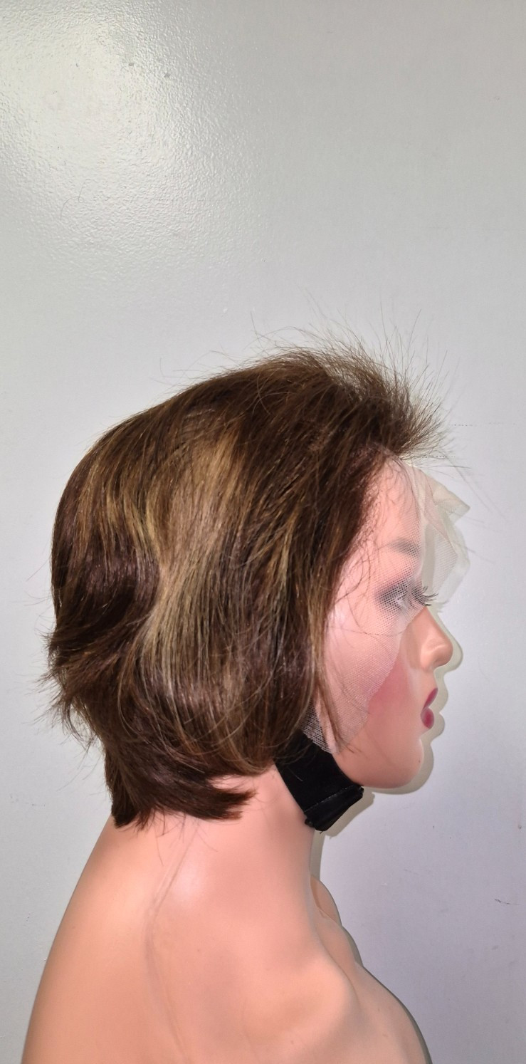 Short Blonde & Brown Wig