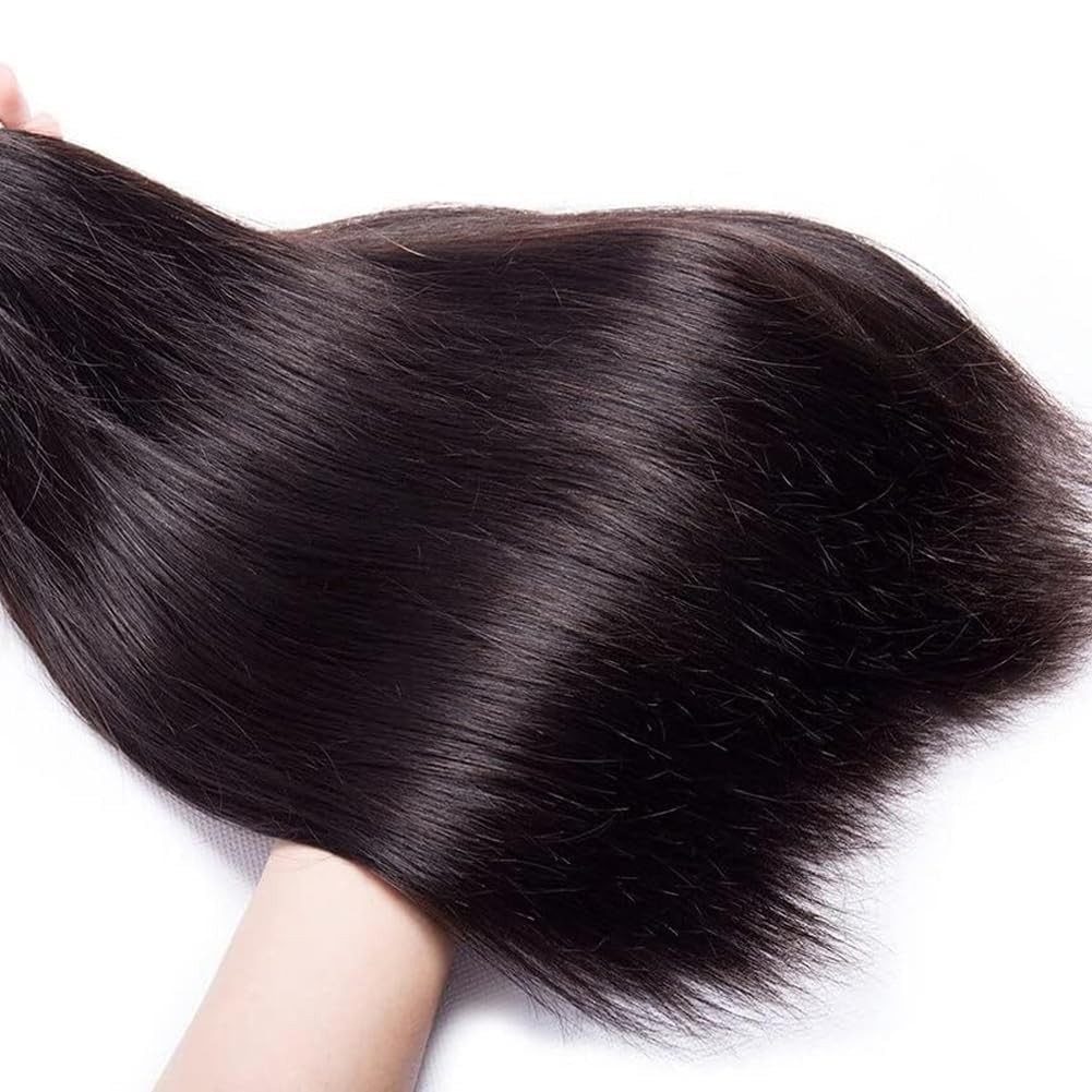 Feibin Straight Human Hair Bundles 16 18 20 Inch Trippy Hair Quick Weave 3