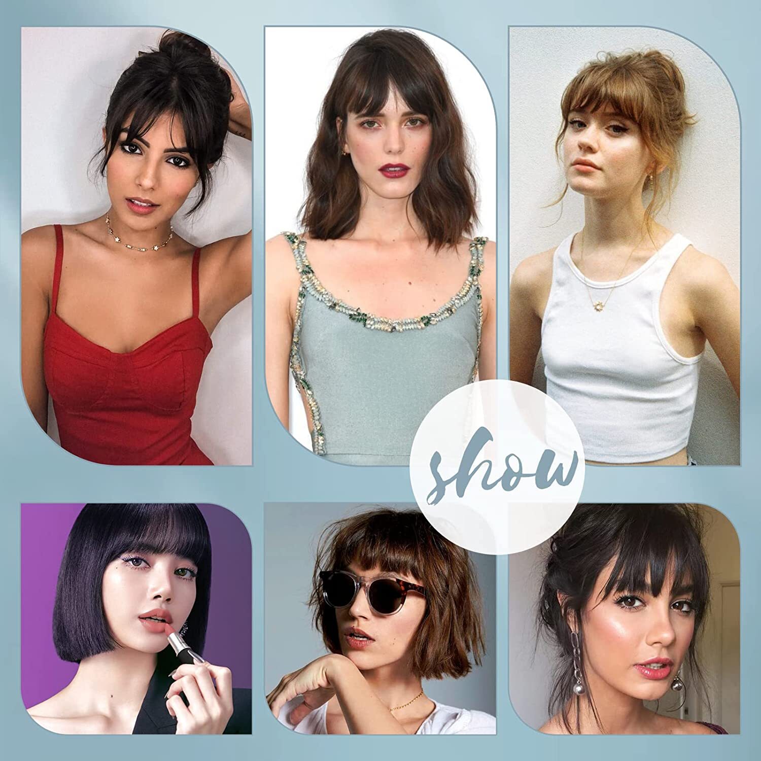 Front Bangs Clip In Hair Extensions Neat Fringe As Human Soft Hairpiece Straight