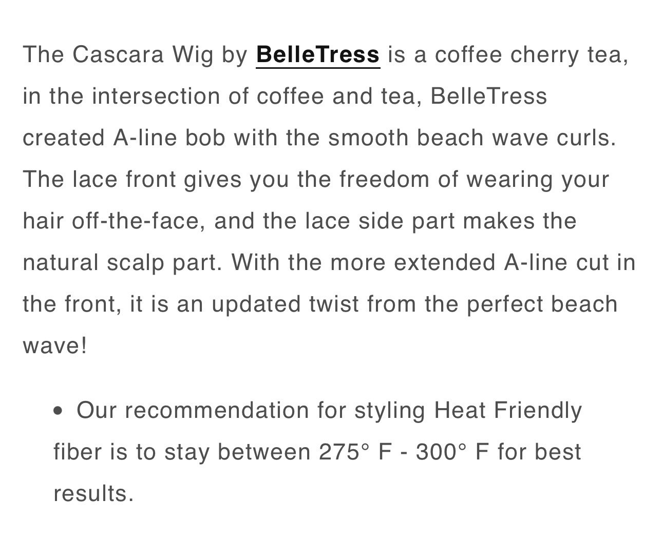 Belle Tress “CASCARA” in Champagne W/ Apple Pie LaceFront MonoPart Reg. $355. ❤️