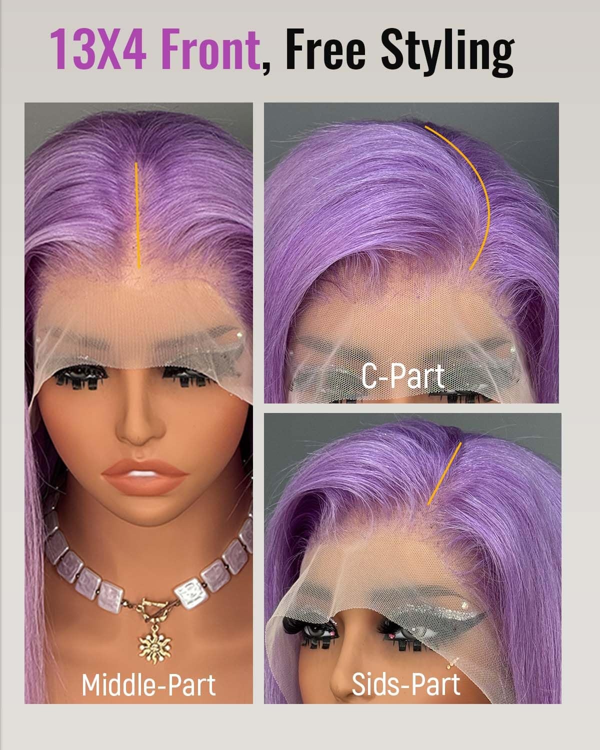 Sherico Lilac Bob Wig Human Hair 13X4 Hd Transparent Lilac Short Bob Lace Front