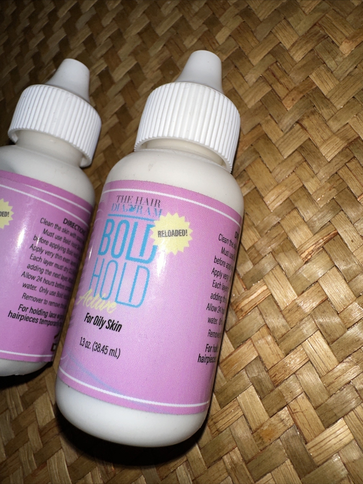 Bold Hold Active Reloaded For Oily Skin Lace Wig Adhesive, Glue 1.3oz, Set Of 2
