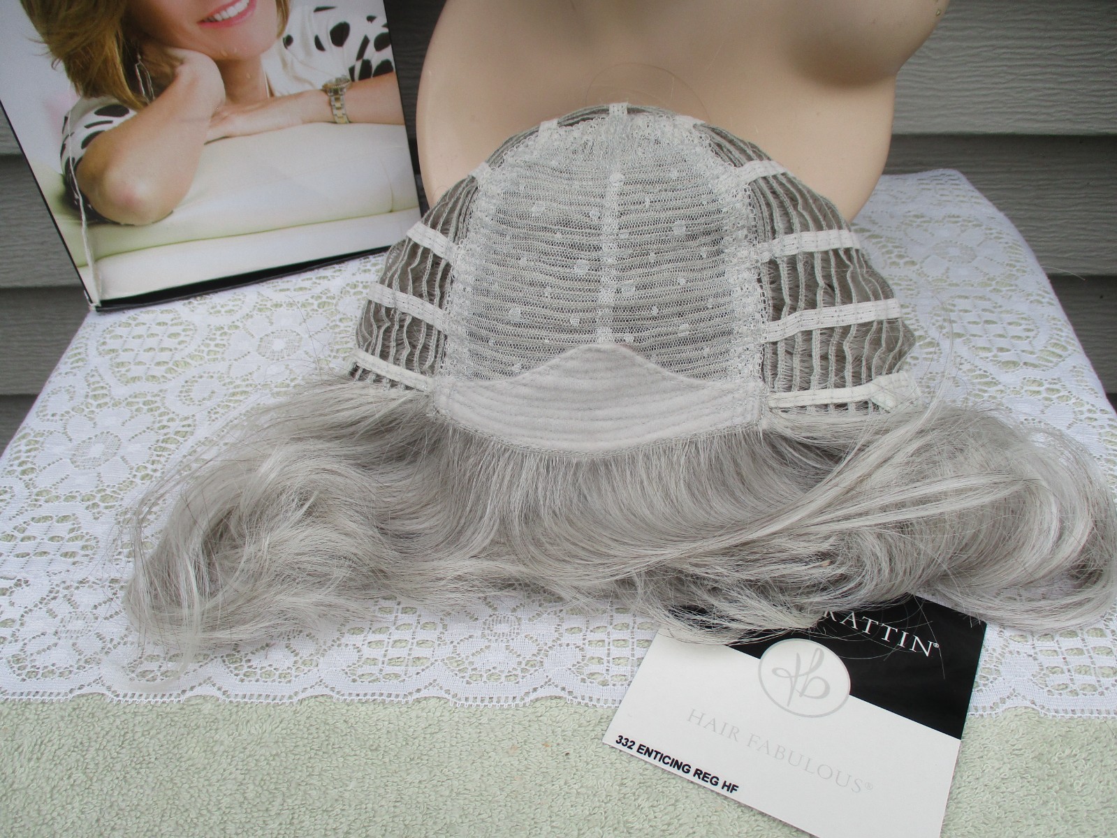 Toni Brattin Wig ENTICING Size Reg AVERAGE Color LIGHT GRAY Heat Friendly