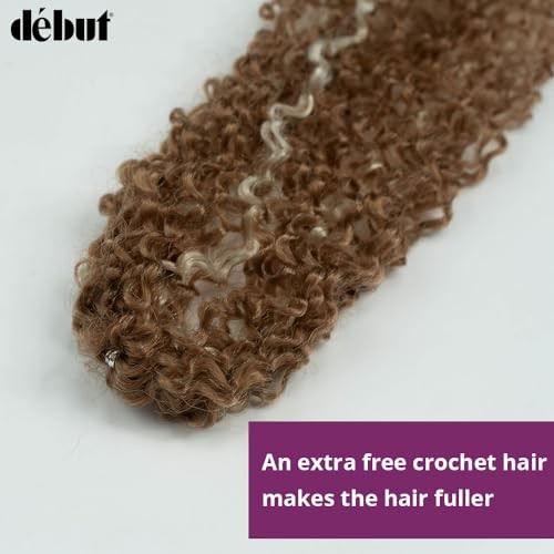 Synthetic Hair 7pcs Kinky Curly 22 24 26 Inches 6 Bundles Highlight Blonde 613