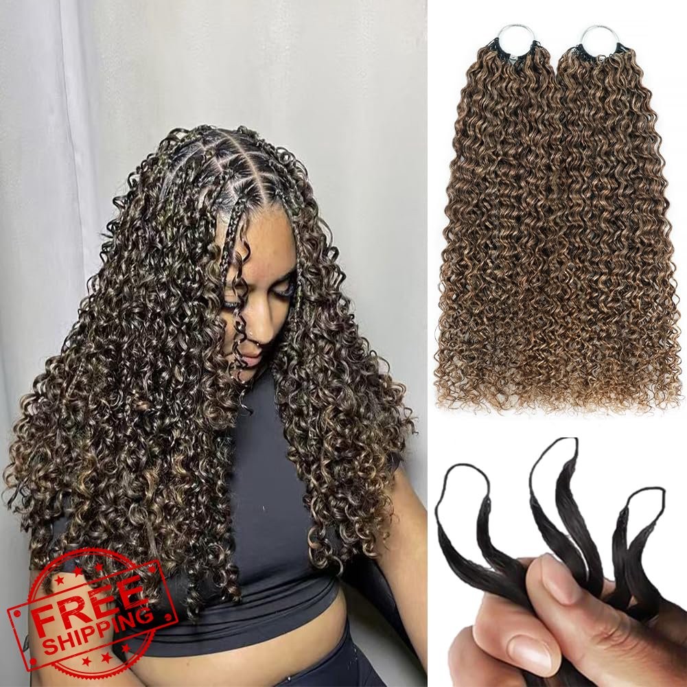 Ltredky 18 Inch 120g 4/27 Highlight Ombre Crochet Hair