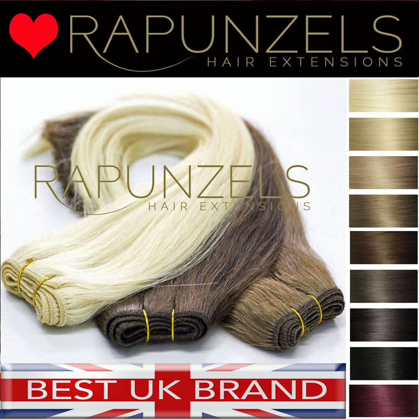 Bonding weaving hair weft extensions for glueing weave, sewing or clip in