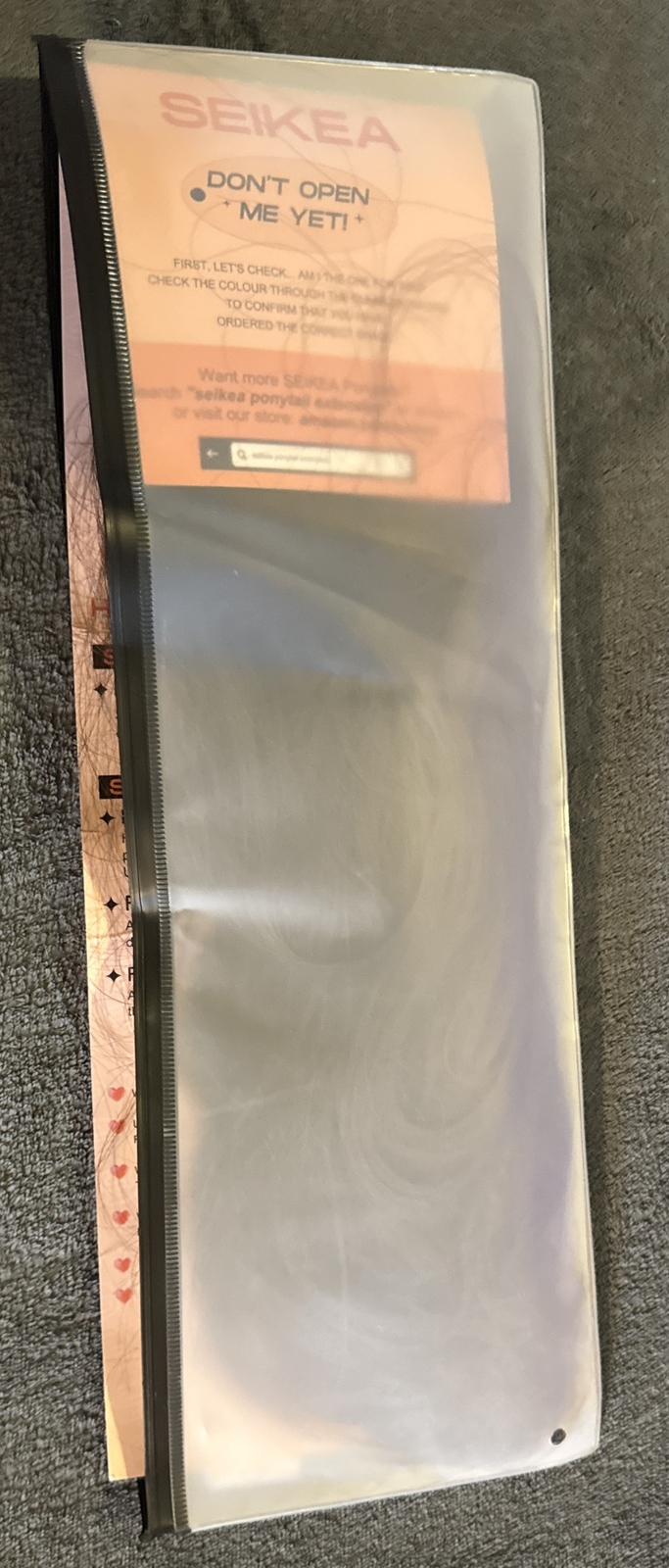 Seikea Hair Extension 18″ – Open Damaged Package – See All Photos