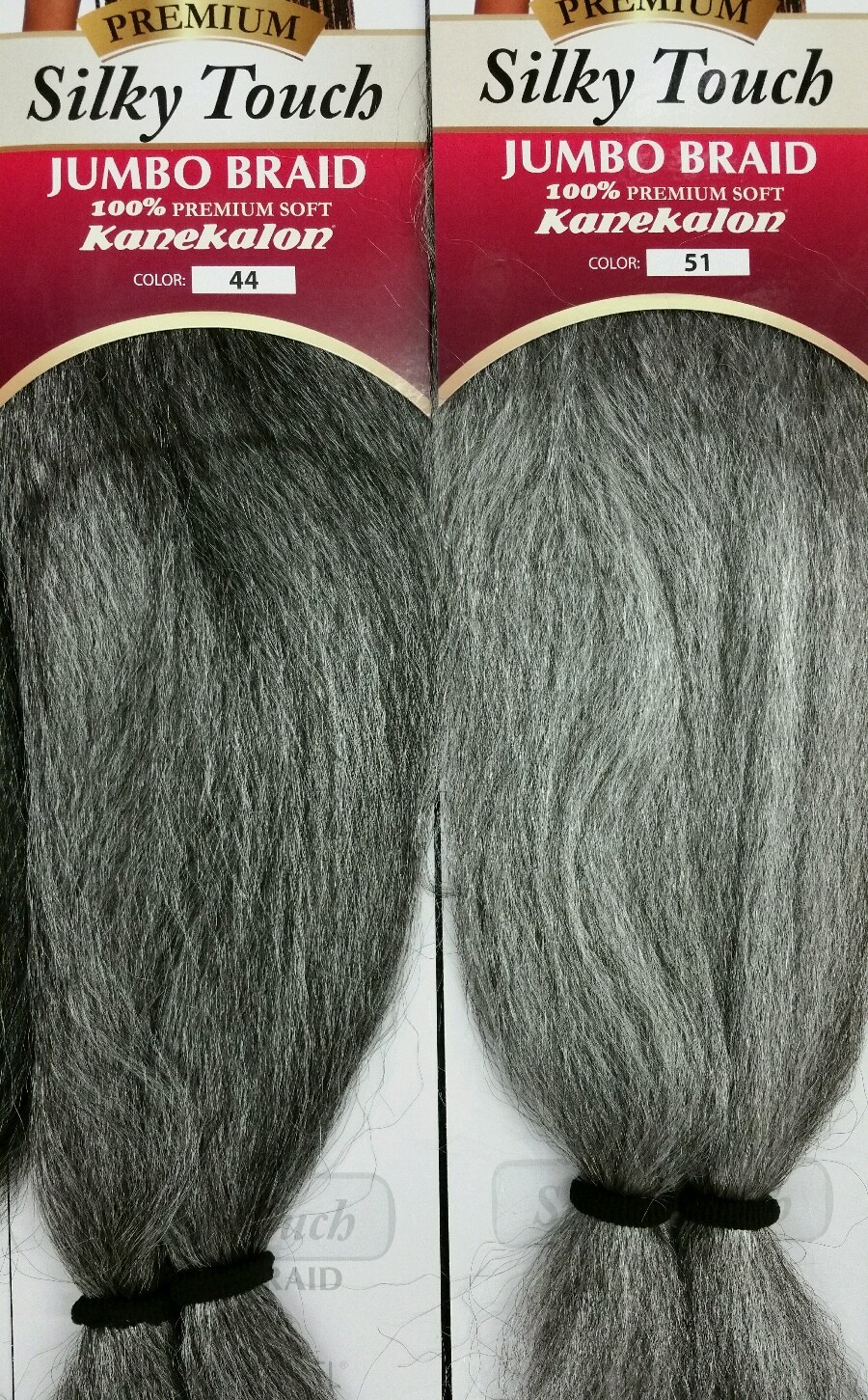 MODEL MODEL 100% PREMIUM SOFT KANEKALON SILKY TOUCH JUMBO BRAIDING GRAY COLOR!
