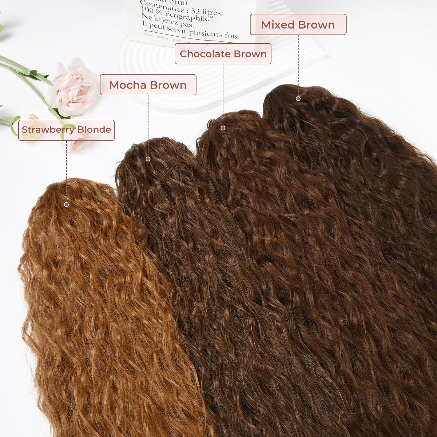 32″ Afro Kinky Curly Ponytail Hair Extensions Drawstring As Human Hair Pony tail